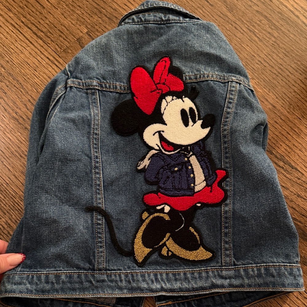 Kids Denim Jacket with Cartoon Patchgap
